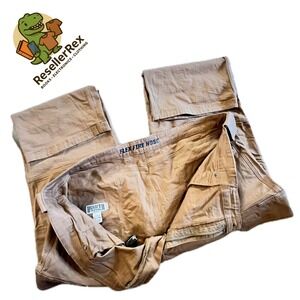 Duluth‎ Trading Co Fire Hose Work Pants Relaxed Fit Khaki Men's 48x30